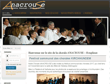 Tablet Screenshot of anacrouse-chorale.fr